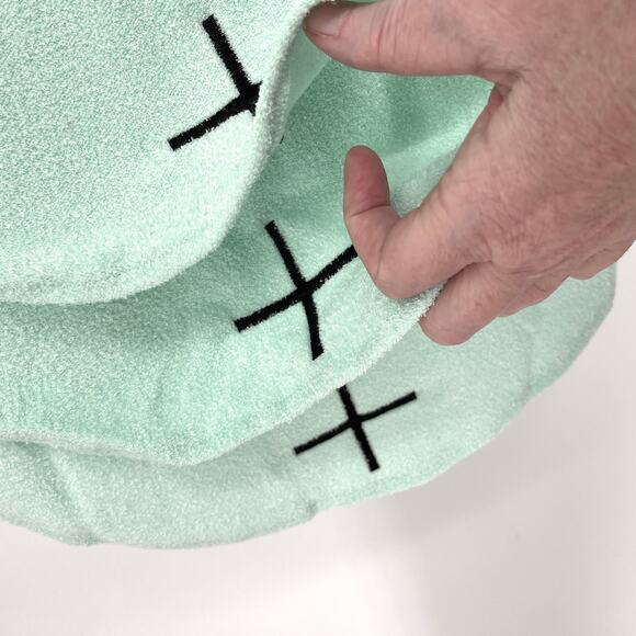 Homme + Femme NEW Mens Triple Layer Cross T-Shirt XXL Zip Side Terry Cloth Green - Picture 12 of 15